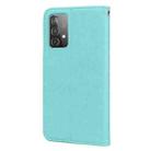 For Samsung Galaxy A52 5G / 4G Rose Embossed Horizontal Flip PU Leather Case with Holder & Card Slots & Wallet(Green) - 3