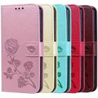 For Samsung Galaxy A52 5G / 4G Rose Embossed Horizontal Flip PU Leather Case with Holder & Card Slots & Wallet(Green) - 7