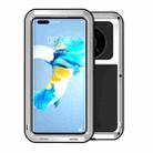 For Huawei Mate 40 LOVE MEI Metal Shockproof Waterproof Dustproof Protective Case without Glass(Silver) - 1