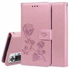 For Xiaomi Redmi Note 10 Pro Rose Embossed Horizontal Flip PU Leather Case with Holder & Card Slots & Wallet(Rose Gold) - 1