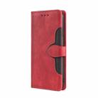 For iPhone 11 Pro Max Stitching Skin Feel Magnetic Buckle Horizontal Flip PU Leather Case with Holder & Card Slots & Wallet (Red) - 2