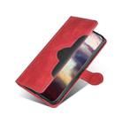 For iPhone 11 Pro Max Stitching Skin Feel Magnetic Buckle Horizontal Flip PU Leather Case with Holder & Card Slots & Wallet (Red) - 6