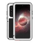 For Samsung Galaxy A72 5G / 4G LOVE MEI Metal Shockproof Waterproof Dustproof Protective Case with Glass(Silver) - 1