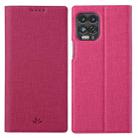 For Motorola Moto Edge S / G100 ViLi DMX Series Shockproof TPU + PU Leather Magnetic Attraction Horizontal Flip Case with Card Slot & Holder(Rose Red) - 1