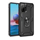 For Xiaomi Redmi Note 10 / Note 10s Shockproof TPU + PC Protective Case with 360 Degree Rotating Holder(Black) - 1