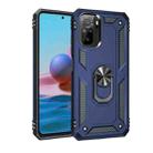 For Xiaomi Redmi Note 10 / Note 10s Shockproof TPU + PC Protective Case with 360 Degree Rotating Holder(Blue) - 1