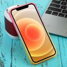 For iPhone 12 Straight Edge Gradient Color TPU Protective Case(Orange Pink) - 3