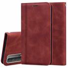 For Huawei P smart 2021 Frosted Business Magnetic Horizontal Flip PU Leather Case with Holder & Card Slot & Lanyard(Brown) - 1