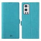 For OnePlus 9 Pro ViLi K Series Shockproof TPU + PU Leather Magnetic Buckle Horizontal Flip Case with Card Slots & Wallet & Holder(Blue) - 1