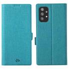For Samsung Galaxy A32 4G ViLi K Series Shockproof TPU + PU Leather Magnetic Buckle Horizontal Flip Case with Card Slots & Wallet & Holder(Blue) - 1