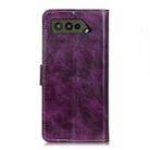 For Asus ROG Phone 5 Retro Crazy Horse Texture Horizontal Flip Leather Case with Holder & Card Slots & Photo Frame & Wallet(Purple) - 2