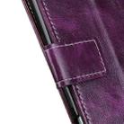 For Asus ROG Phone 5 Retro Crazy Horse Texture Horizontal Flip Leather Case with Holder & Card Slots & Photo Frame & Wallet(Purple) - 4