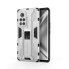 For Honor V40 5G Supersonic PC + TPU Shock-proof Protective Case with Holder(White) - 1