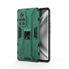 For Honor V40 5G Supersonic PC + TPU Shock-proof Protective Case with Holder(Green) - 1