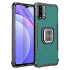 For Xiaomi Redmi Note 9 4G CN Version / Poco M3 / Redmi 9 Power / Redmi 9T Fierce Warrior Series Armor All-inclusive Shockproof Aluminum Alloy + TPU Protective Case with Ring Holder(Green) - 1
