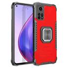 For Xiaomi Mi 10T Pro 5G / 10T 5G Fierce Warrior Series Armor All-inclusive Shockproof Aluminum Alloy + TPU Protective Case with Ring Holder(Red) - 1