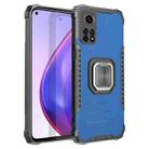 For Xiaomi Mi 10T Pro 5G / 10T 5G Fierce Warrior Series Armor All-inclusive Shockproof Aluminum Alloy + TPU Protective Case with Ring Holder(Blue) - 1