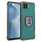 For OPPO Reno4 F Fierce Warrior Series Armor All-inclusive Shockproof Aluminum Alloy + TPU Protective Case with Ring Holder(Green) - 1