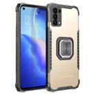 For OPPO Reno 5 Fierce Warrior Series Armor All-inclusive Shockproof Aluminum Alloy + TPU Protective Case with Ring Holder(Gold) - 1