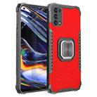 For OPPO Realme 7 Pro Fierce Warrior Series Armor All-inclusive Shockproof Aluminum Alloy + TPU Protective Case with Ring Holder(Red) - 1