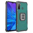 For OPPO Realme 5 Fierce Warrior Series Armor All-inclusive Shockproof Aluminum Alloy + TPU Protective Case with Ring Holder(Green) - 1