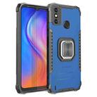 For Tecno Spark 6 Go Fierce Warrior Series Armor All-inclusive Shockproof Aluminum Alloy + TPU Protective Case with Ring Holder(Blue) - 1