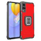 For vivo Y51(2020) / Y31 Fierce Warrior Series Armor All-inclusive Shockproof Aluminum Alloy + TPU Protective Case with Ring Holder(Red) - 1