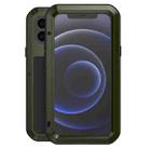 For iPhone 12 mini LOVE MEI Metal Shockproof Life Waterproof Dustproof Protective Case (Army Green) - 1