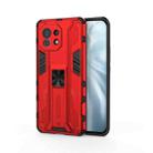 For Xiaomi Mi 11 Supersonic PC + TPU Shock-proof Protective Case with Holder(Red) - 1