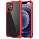 For iPhone 12 mini Shockproof Glossy Acrylic + TPU Protective Case (Red) - 1