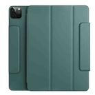 For iPad Pro 12.9 2021 / 2020 Benks Magnetic Horizontal Flip PU Leather Tablet Case with Holder & Sleep / Wake-up Function & Pen Bucket(Dark Green) - 1