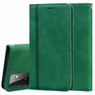 For Samsung Galaxy A72 5G / 4G Frosted Business Magnetic Horizontal Flip PU Leather Case with Holder & Card Slot & Lanyard(Green) - 1
