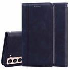 For Samsung Galaxy S21+ 5G Frosted Business Magnetic Horizontal Flip PU Leather Case with Holder & Card Slot & Lanyard(Black) - 1