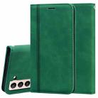 For Samsung Galaxy S21+ 5G Frosted Business Magnetic Horizontal Flip PU Leather Case with Holder & Card Slot & Lanyard(Green) - 1