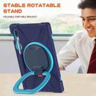 For Samsung Galaxy Tab S8 / Galaxy Tab S7 T870 / T875 Silicone + PC Protective Case with Holder & Shoulder Strap(Navy Blue + Blue) - 6