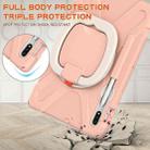 For Samsung Galaxy Tab S8 / Galaxy Tab S7 T870 / T875 Silicone + PC Protective Case with Holder & Shoulder Strap(Rose Gold) - 3