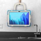 For iPad 9.7 inch (2018/2017) Silicone + PC Protective Case with Holder & Shoulder Strap(Colorful Blue) - 4