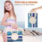 For iPad 9.7 inch (2018/2017) Silicone + PC Protective Case with Holder & Shoulder Strap(Colorful Blue) - 5