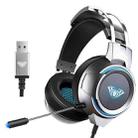 AULA G91 7.1 Channel USB LED Gaming Headset with Mic(Grey) - 1