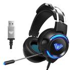 AULA G91 7.1 Channel USB LED Gaming Headset with Mic(Black) - 1