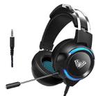 AULA G91 3.5mm Single Hole Stereo Channel LED Gaming Headset with Mic(Black) - 1