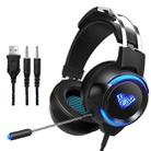 AULA G91 3.5mm + USB Port Stereo Channel LED Gaming Headset with Mic(Black) - 1