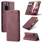 For Xiaomi Redmi Note 10 Pro 4G / Note 10 Pro Max CaseMe 013 Multifunctional Horizontal Flip Leather Case with Holder & Card Slot & Wallet(Wine Red) - 1