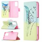 For Xiaomi Redmi Note 10 Pro Colored Drawing Pattern Horizontal Flip Leather Case with Holder & Card Slots & Wallet(Feather) - 1