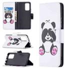 For Xiaomi Redmi Note 10 Pro Colored Drawing Pattern Horizontal Flip Leather Case with Holder & Card Slots & Wallet(Panda) - 1