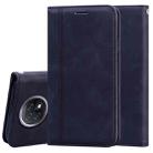 For Xiaomi Redmi Note 9T Frosted Business Magnetic Horizontal Flip PU Leather Case with Holder & Card Slot & Lanyard(Black) - 1
