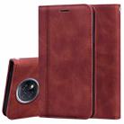 For Xiaomi Redmi Note 9T Frosted Business Magnetic Horizontal Flip PU Leather Case with Holder & Card Slot & Lanyard(Brown) - 1