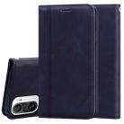 For Xiaomi Redmi K40 / K40 Pro Frosted Business Magnetic Horizontal Flip PU Leather Case with Holder & Card Slot & Lanyard(Black) - 1