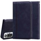 For Xiaomi Redmi Note 10 Pro Frosted Business Magnetic Horizontal Flip PU Leather Case with Holder & Card Slot & Lanyard(Black) - 1