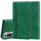 For Xiaomi Redmi Note 10 Pro Frosted Business Magnetic Horizontal Flip PU Leather Case with Holder & Card Slot & Lanyard(Green) - 1